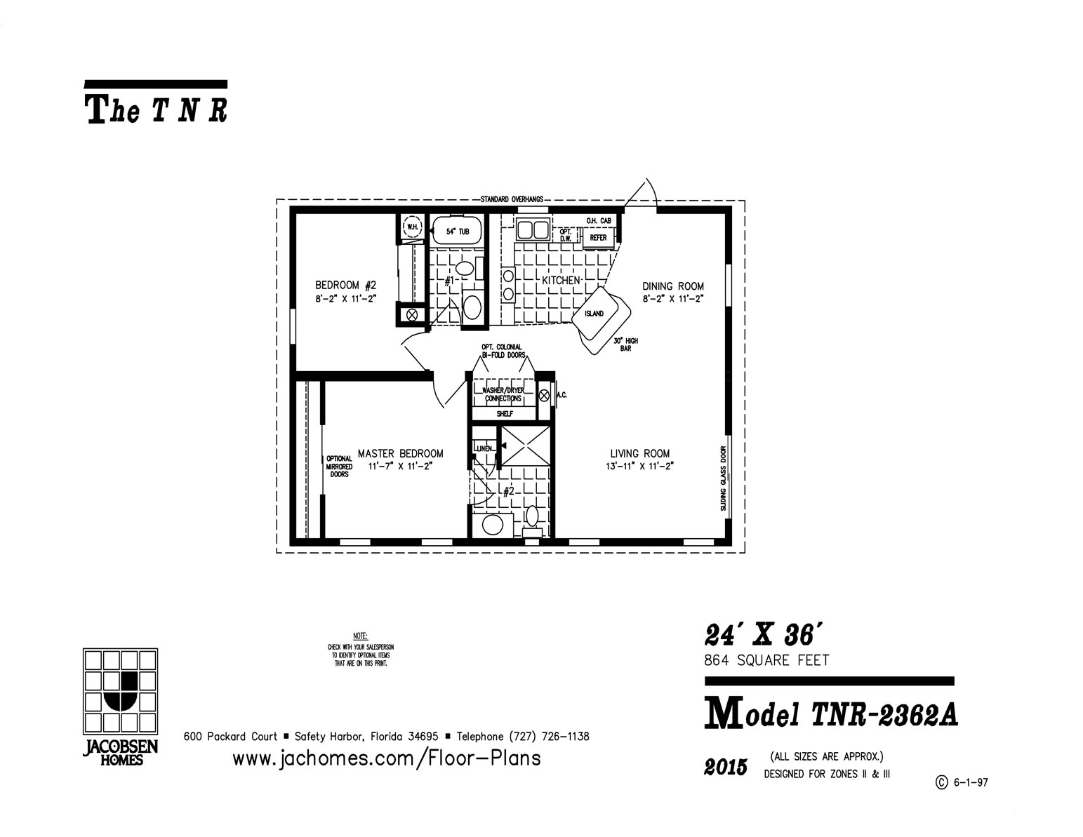 TNR 2362A Mobile Home Floor Plan Ocala Custom Homes