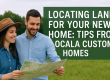 Locating Land for your home